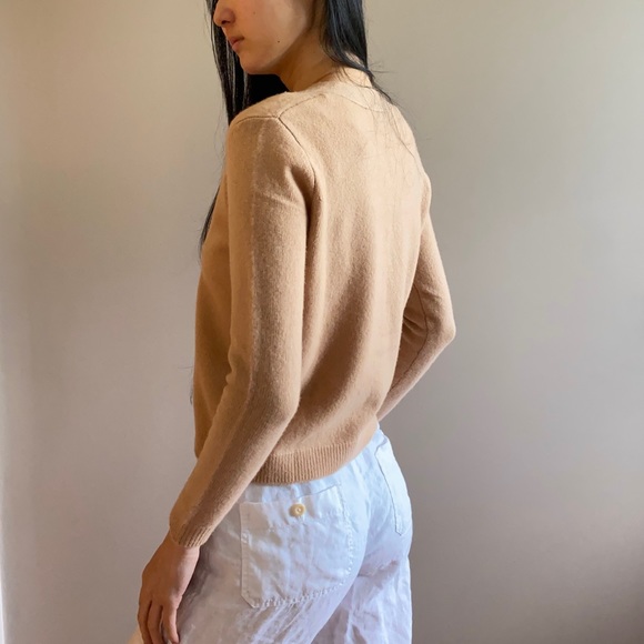 Zara limited edition merino wool cardigan tan - Picture 3 of 7
